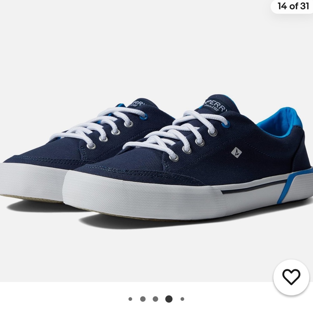 BOYS' SPERRY HARBOR TIDE MEMORY FOAM, NAVY SNEAKERS SIZE 3M